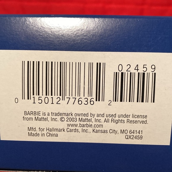 NRFB BARBIE CELEBRATION ORNAMENT Special Ed. 2003 in Winter Fantasy $25 - Picture 6 of 6